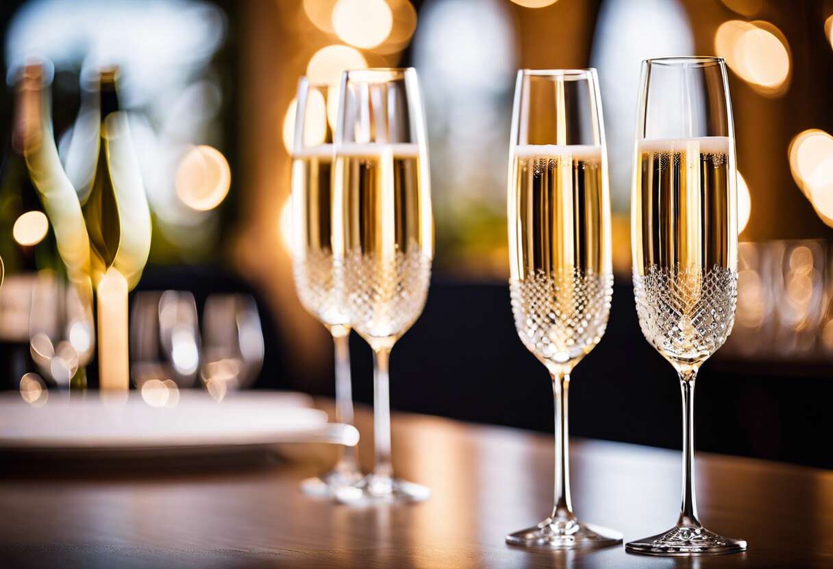 Le choix entre verre et flûte à champagne : quels critères ?